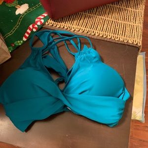 Aeropostale teal bikini top